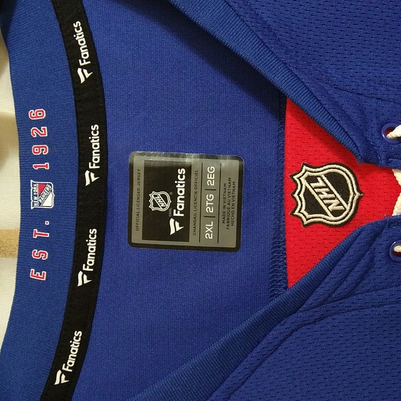 New York Rangers Fanatics NHL Women's Jersey Size 2XL - Picture 2 of 5